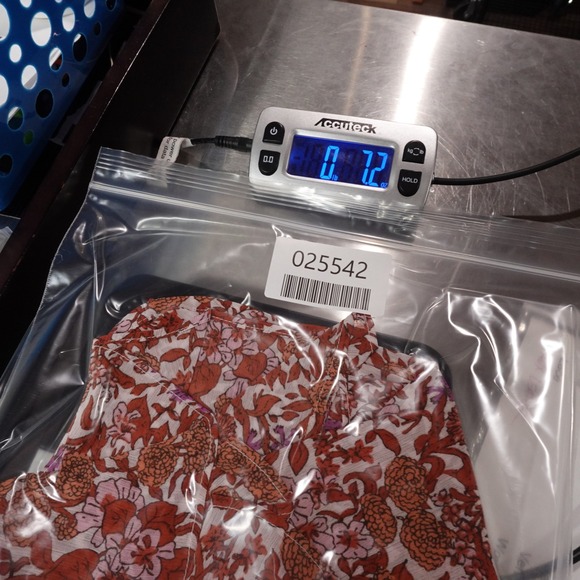 J Crew Ruffle Crinkle Chiffon Top Blouse Women XS Orange Womens Fete Floral‎ - Picture 12 of 12